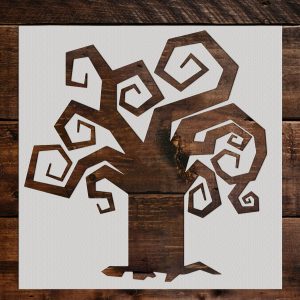 Dead Tree Stencil - Art and Wall Stencil - Image 1