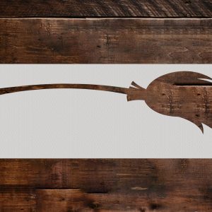 Witches Broom Stencil - Art and Wall Stencil