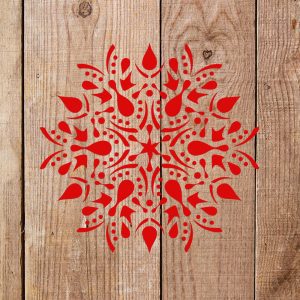 Drops Mandala Stencil - Art and Wall Stencils - Image 4