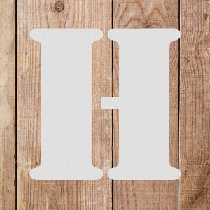Letter H Stencil - Art and Wall Stencils - Image 5