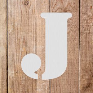 Letter J Stencil - Art and Wall Stencils - Image 4