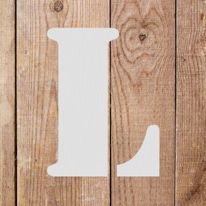 Letter L Stencil - Art and Wall Stencils - Image 5