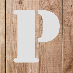 Letter P Stencil - Art and Wall Stencils - Image 5