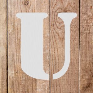 Letter U Stencil - Art and Wall Stencils - Image 4