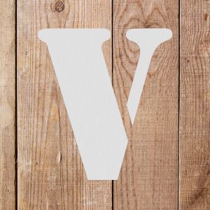Letter V Stencil - Art and Wall Stencils - Image 5