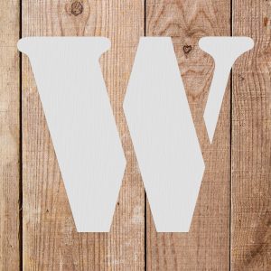 Letter W Stencil - Art and Wall Stencils - Image 4