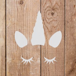 Unicorn Face Lashes Stencil - Art and Wall Stencils - Image 4