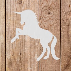 Rearing Unicorn Stencil - Art and Wall Stencils - Image 5