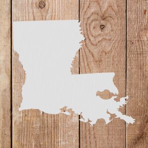 Louisiana State Stencil - Art and Wall Stencil - Image 4