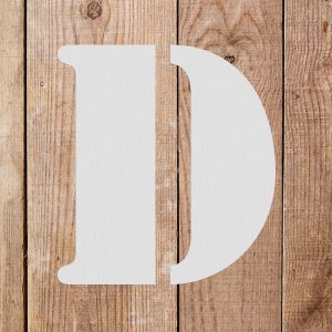 Letter D Stencil - Art and Wall Stencils - Image 5