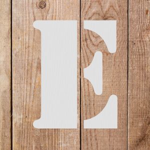 Letter E Stencil - Art and Wall Stencils - Image 5