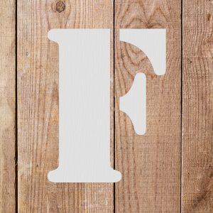 Letter F Stencil - Art and Wall Stencils - Image 3