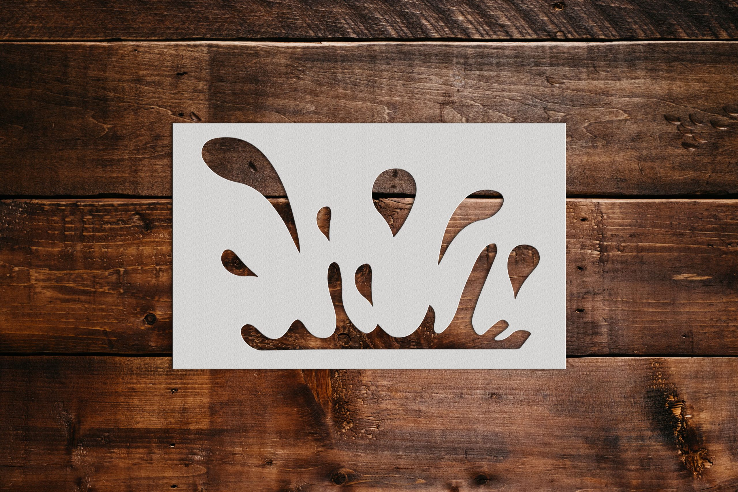 Water Splash Stencil Art and Wall Stencil Stencil Giant