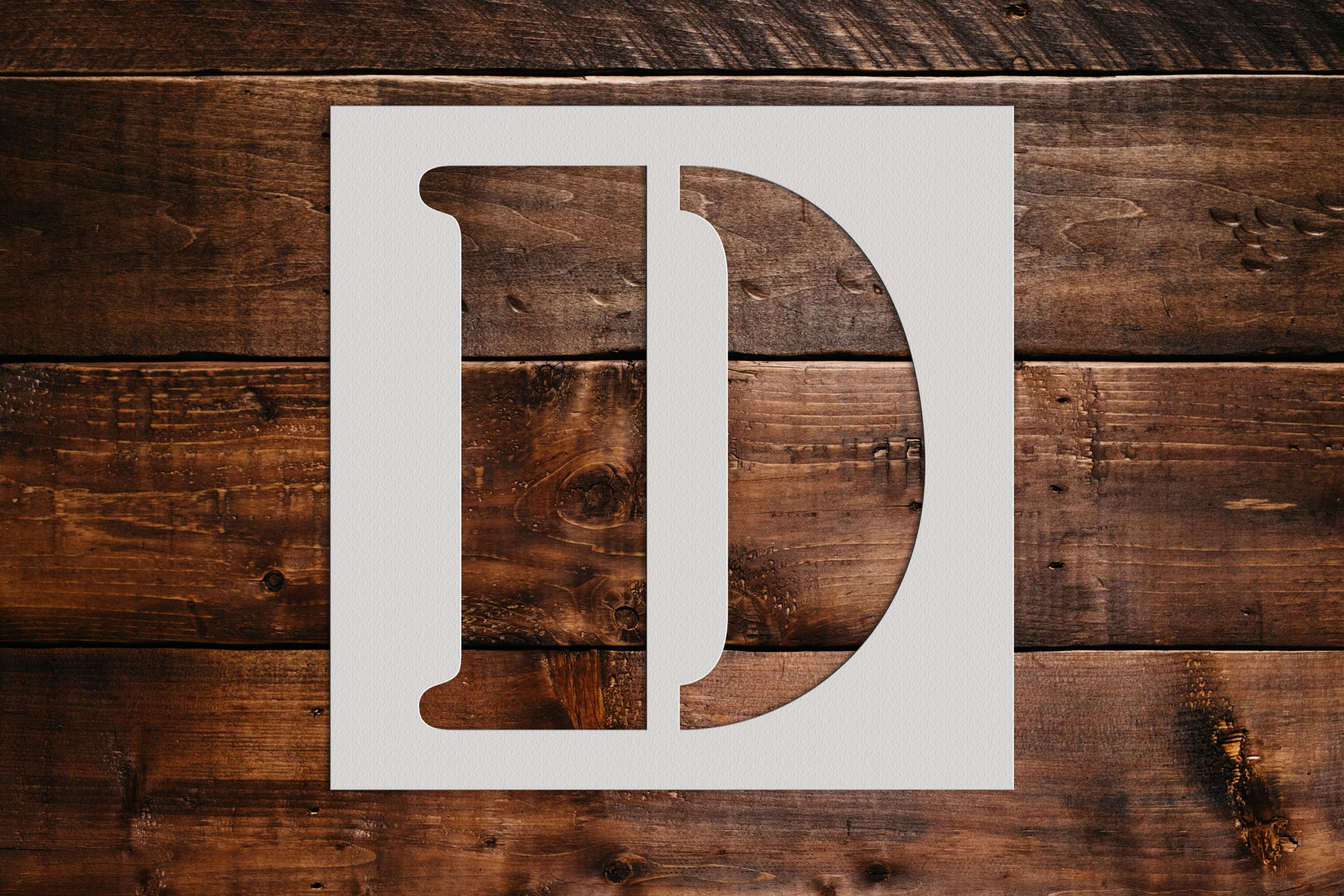 Letter D Stencil - Art and Wall Stencils - Stencil Giant
