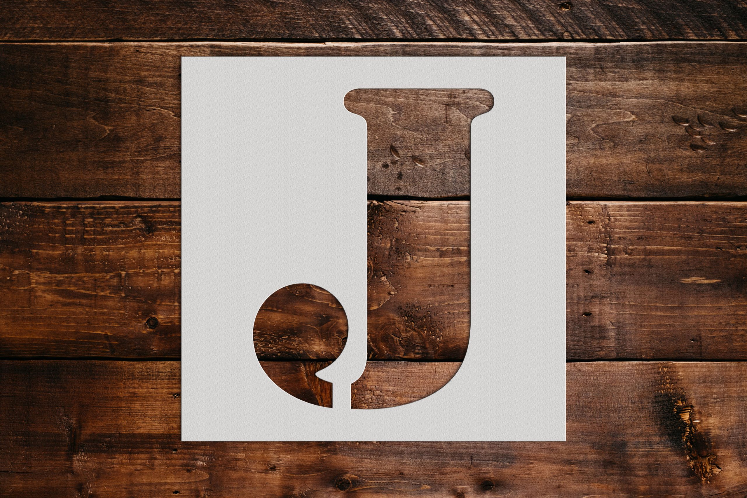 Letter J Stencil - Art and Wall Stencils - Stencil Giant