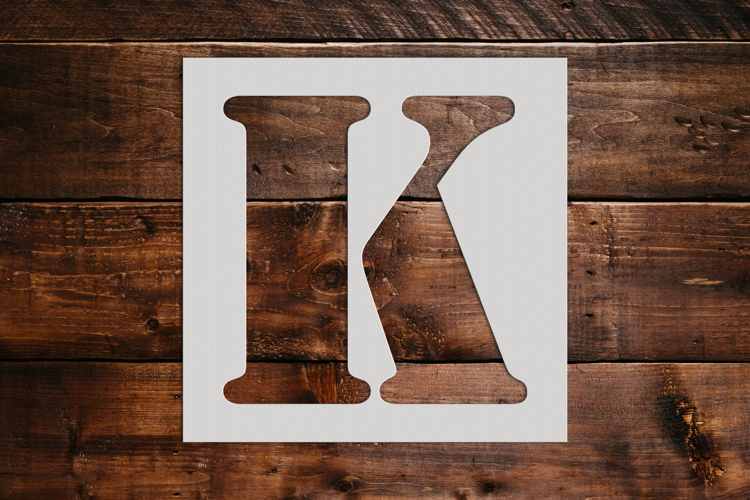 Letter K Stencil - Art and Wall Stencils - Stencil Giant