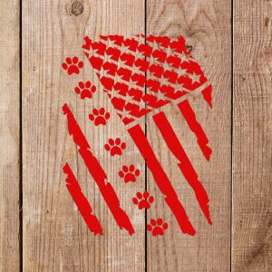 Love and Pet Flag Stencil - Image 4