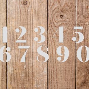 Numbers Sheet Stencil - Image 4