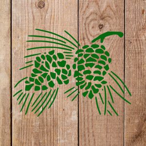 Pine Cones Stencil - Image 4