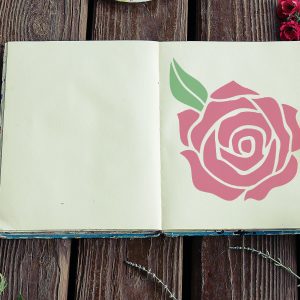 Rose Stencil - Art and Wall Stencil - Image 5