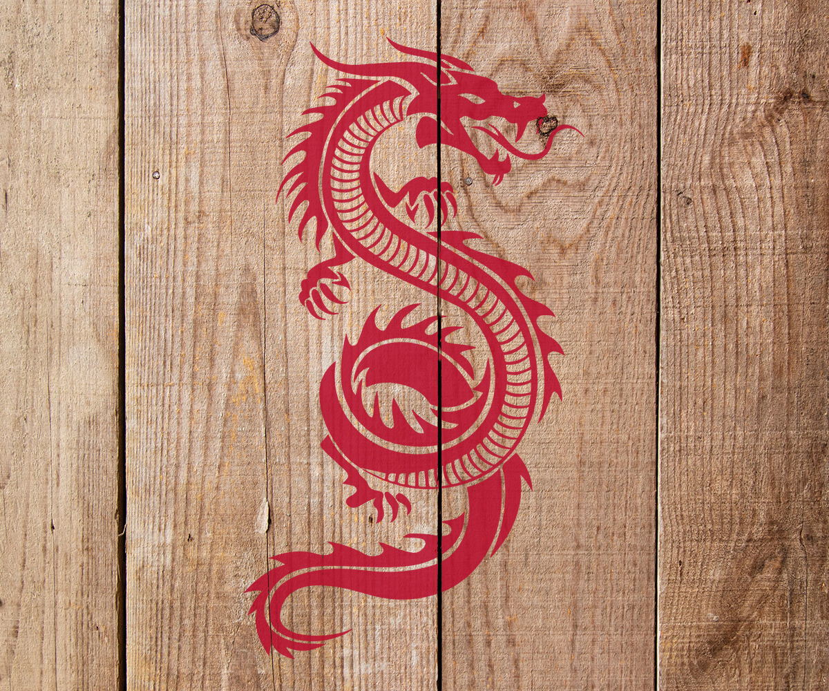 Dragon Stencil Art and Wall Stencil Stencil Giant