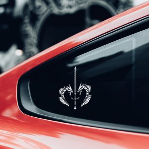 Two Dragons Stencil - Art and Wall Stencil - Image 4