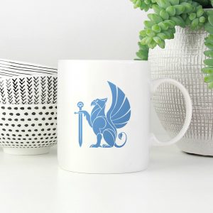 Winged Gryphon w Sword Stencil - Art and Wall Stencil - Image 4