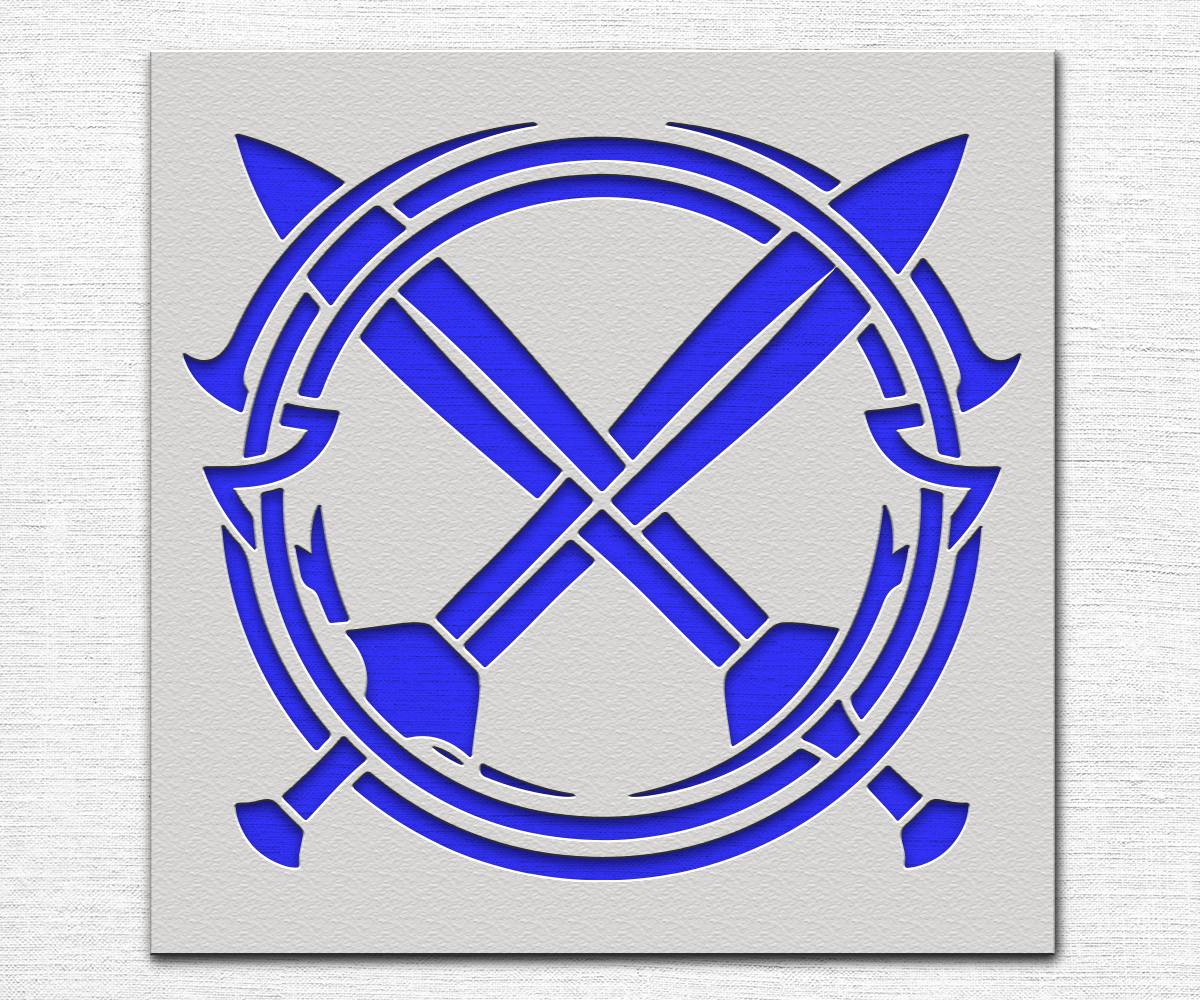 Swords Stencil - Art and Wall Stencil - Stencil Giant