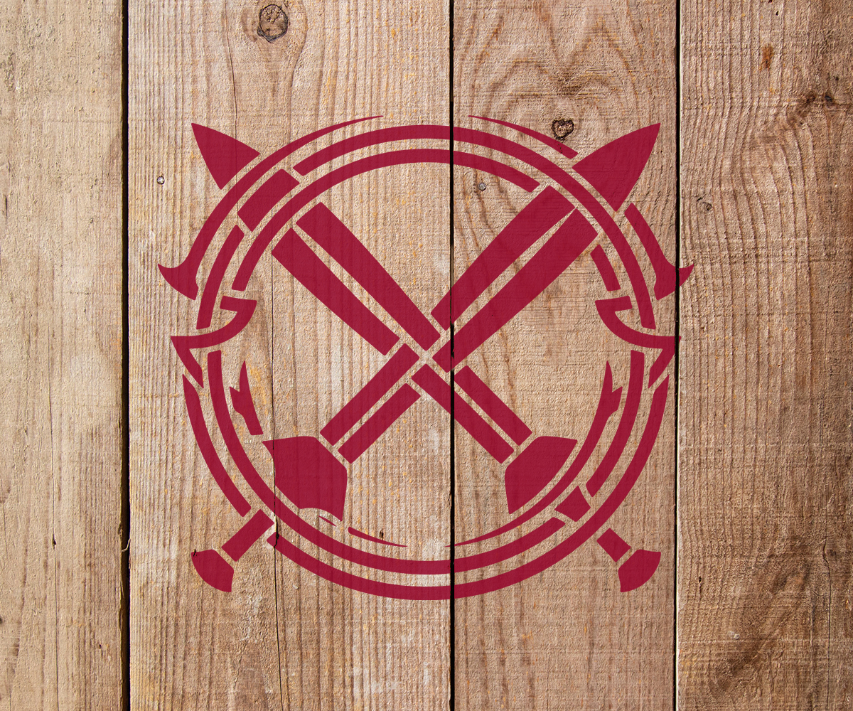 Swords Stencil - Art and Wall Stencil - Stencil Giant
