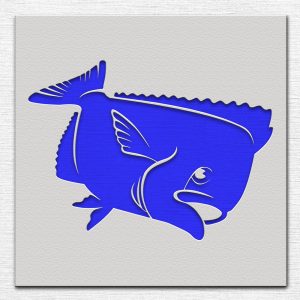 Flounder Stencil - Art and Wall Stencil - Image 3