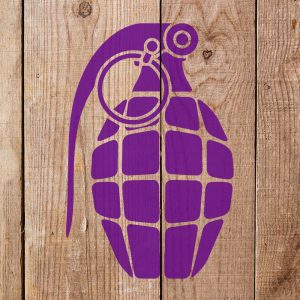 Grenade Stencil - Art and Wall Stencil - Image 3