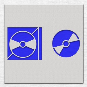 CDs Stencil - Art and Wall Stencil - Image 4