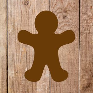 Gingerbread Man Face Stencil - Art and Wall Stencil - Image 4