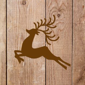 Leaping Reindeer Stencil - Art and Wall Stencil - Image 4