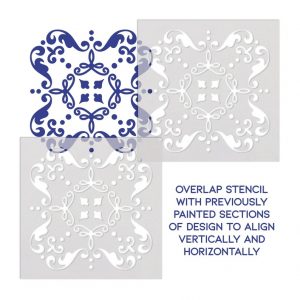 Geometric Design Stencil - Art and Wall Stencil - Image 3