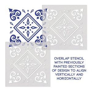 Geometric Design Stencil - Art and Wall Stencil - Image 3