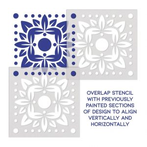 Geometric Design Stencil - Art and Wall Stencil - Image 3