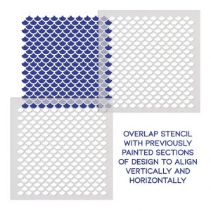 Geometric Design Stencil - Art and Wall Stencil - Image 3