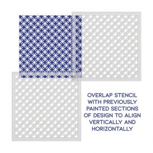 Geometric Design Stencil - Art and Wall Stencil - Image 3