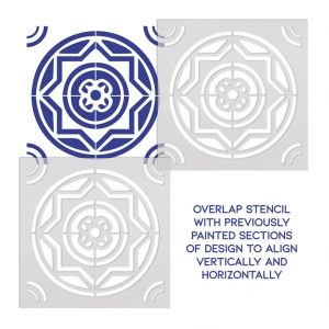Geometric Design Stencil - Art and Wall Stencil - Image 3