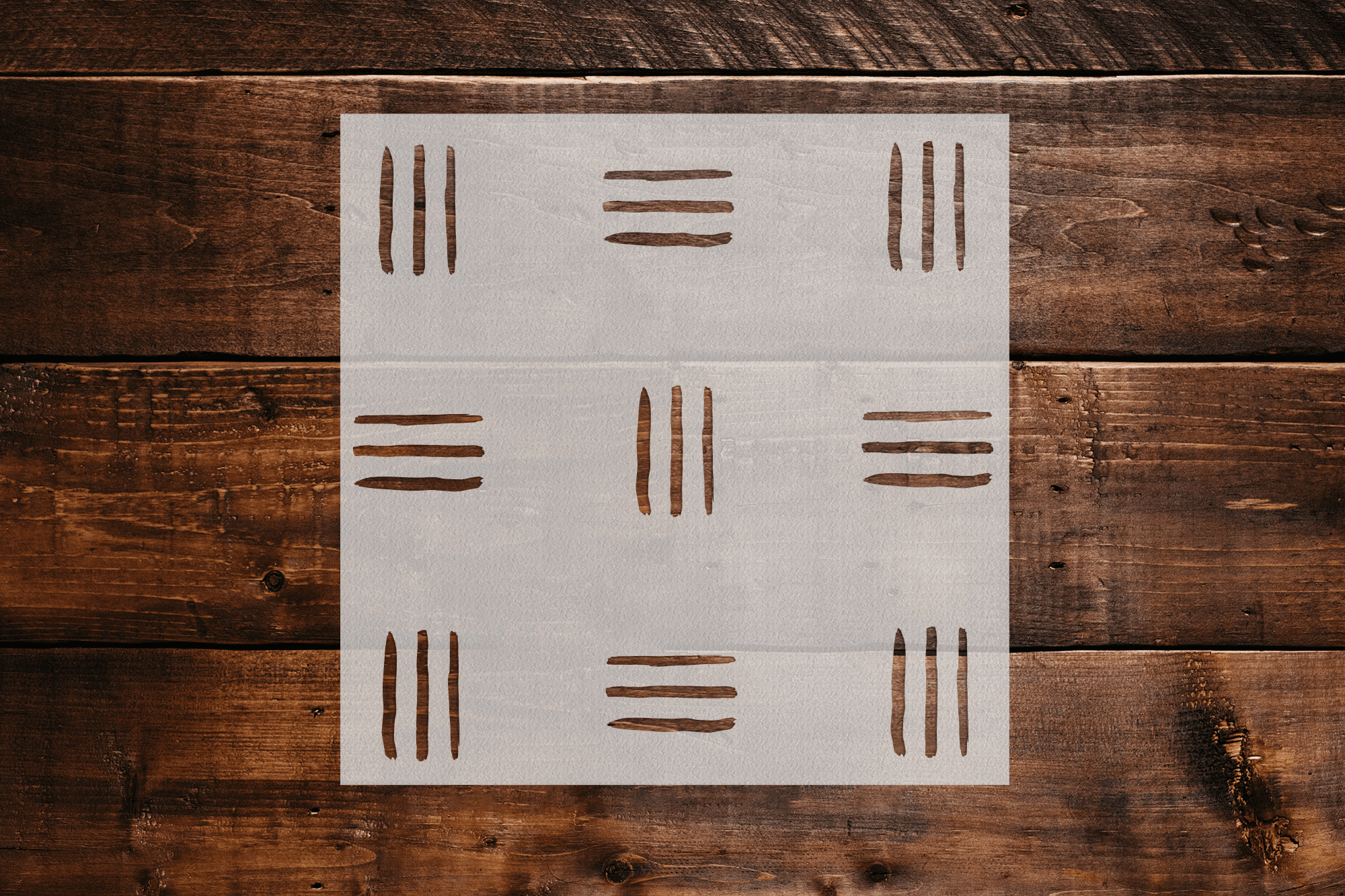 Three Lines Stencil Art and Wall Stencil Stencil Giant