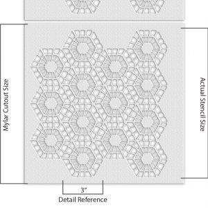 Geometric Design Stencil - Art and Wall Stencil - Image 6