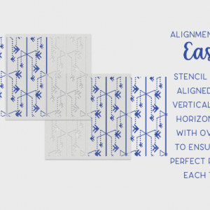 Sun and Moon Pattern Stencil - Art and Wall Stencil - Image 3