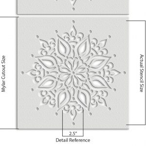 Floral Mandala Stencil - Art and Wall Stencils - Image 5