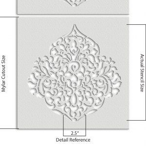 Floral Mandala Stencil - Art and Wall Stencils - Image 5