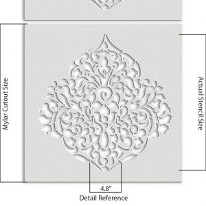 Floral Mandala Stencil - Art and Wall Stencils - Image 6