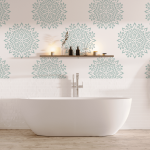 Floral Mandala Stencil - Art and Wall Stencils - Image 3