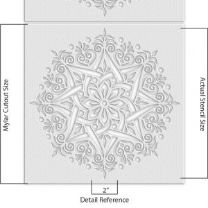 Floral Mandala Stencil - Art and Wall Stencils - Image 6