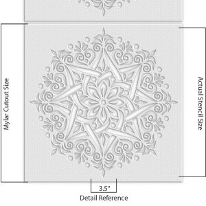 Floral Mandala Stencil - Art and Wall Stencils - Image 5
