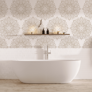 Floral Mandala Stencil - Art and Wall Stencils - Image 3